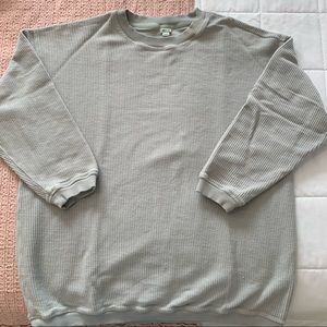 Aerie Ribbed Oversized Crewneck Sweatshirt